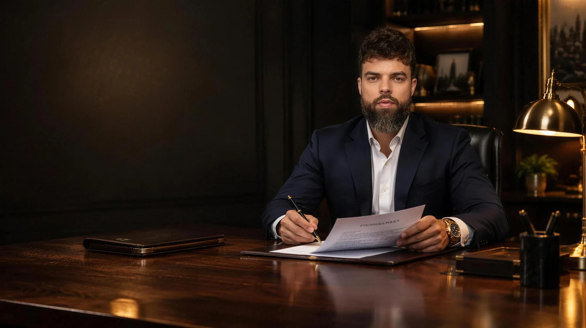 Oscar reviewing a commercial policy